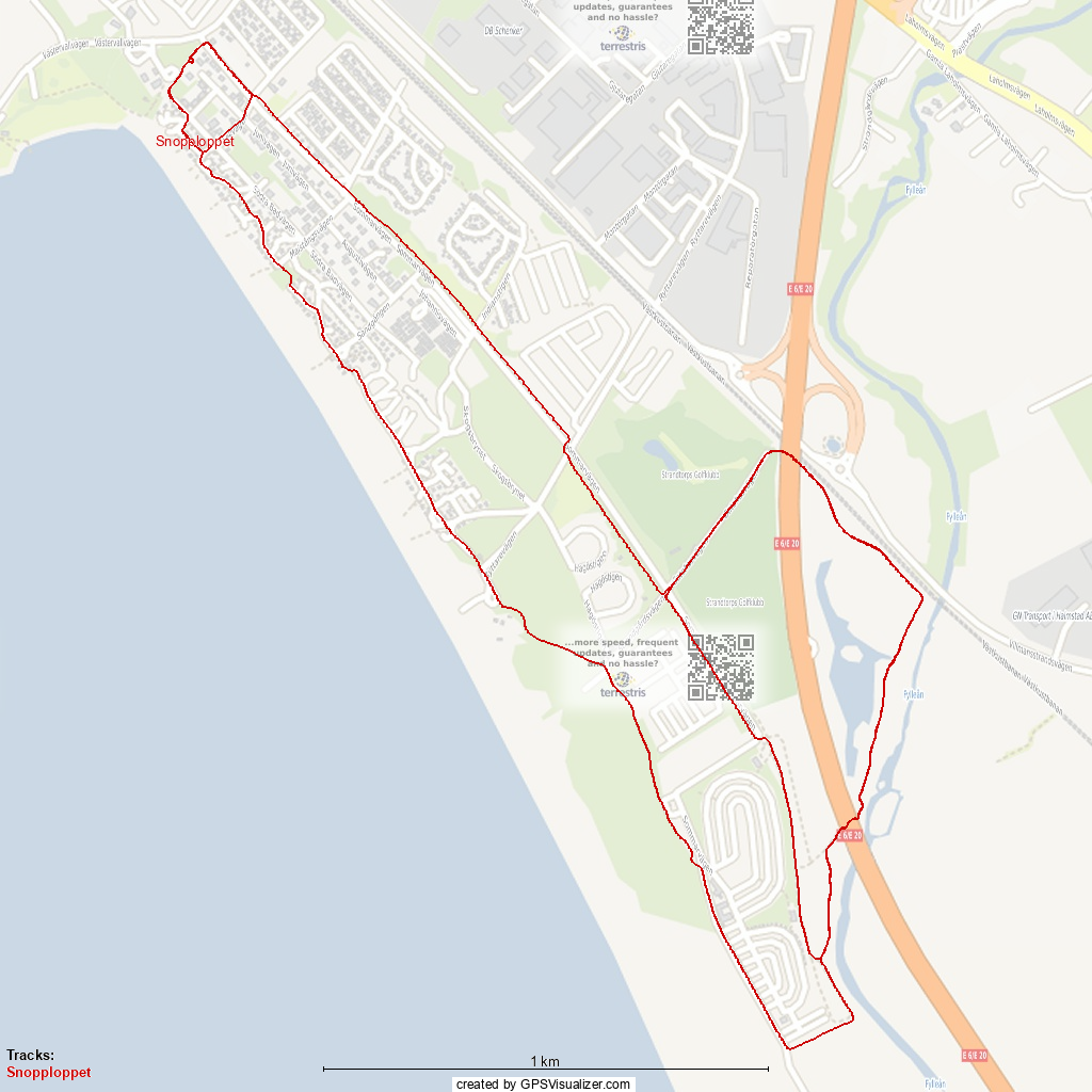 Snopploppet 10km bana